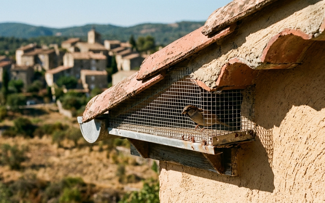 Protection de toiture contre les nids d&rsquo;oiseaux et nuisibles
